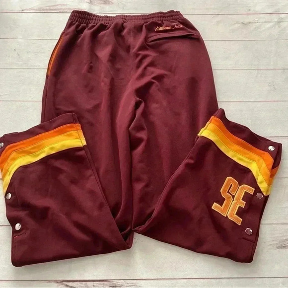Platinum FUBU Harlem Globetrotters #35 Warmup Basketball Sweatpants Mens… - Picture 15 of 15